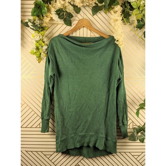 Anthropologie Pilcro Letterpress Mock Neck Sweater pullover Green Size XS - Picture 1 of 8